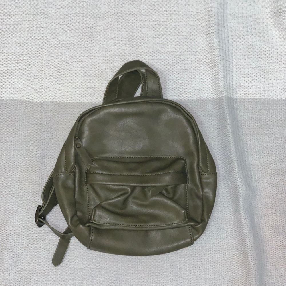 Cute green mini backpack